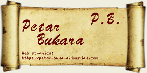 Petar Bukara vizit kartica